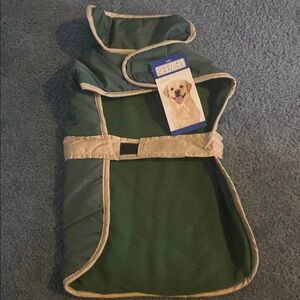 Casual Canine Green and Tan Dog Coat